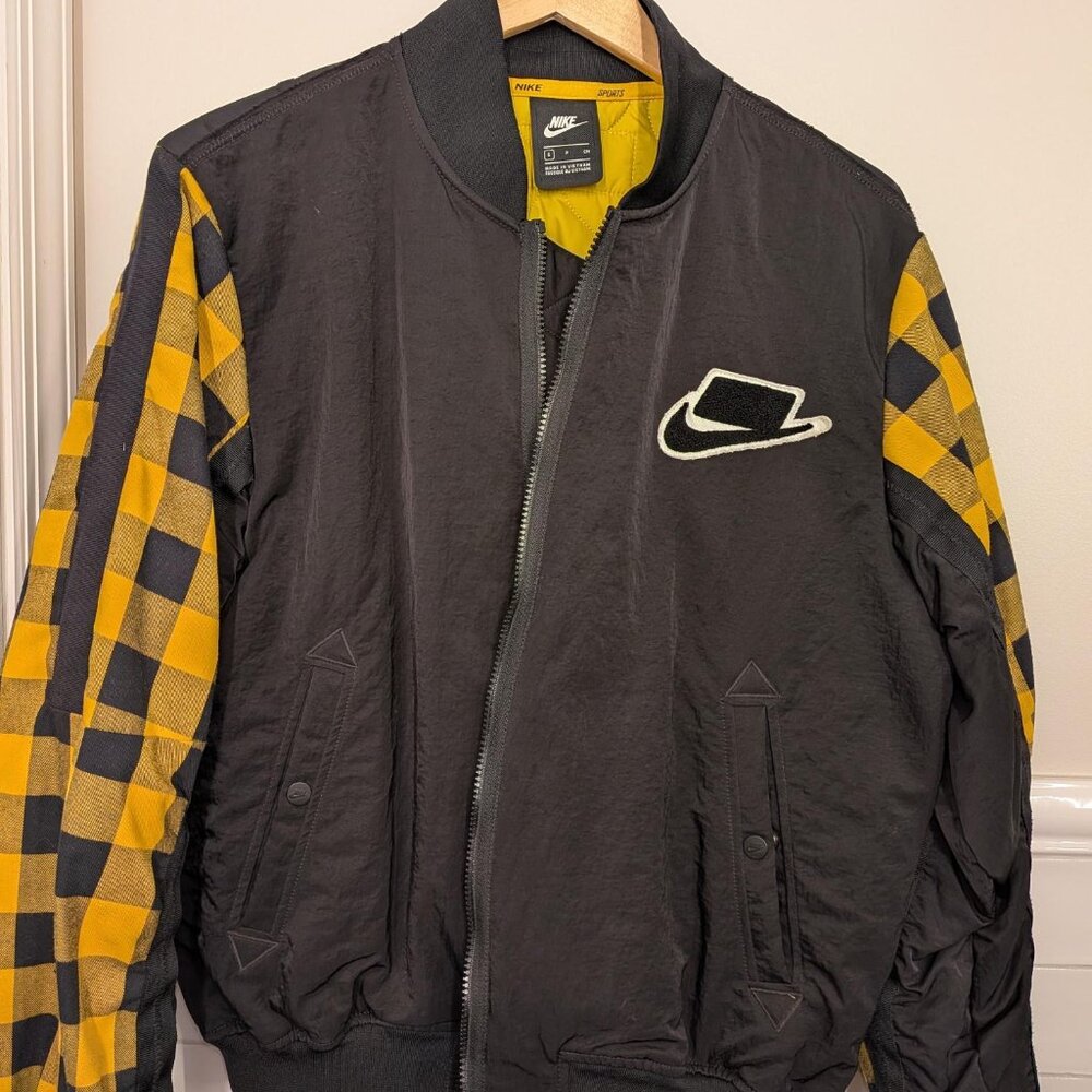 Nike NSW Bomber Jacket Black Yellow Men’s Size S